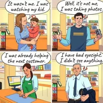 גנב חמקמק: רק בלש מבריק ימצא מי גנב את הארנק שבתמונה